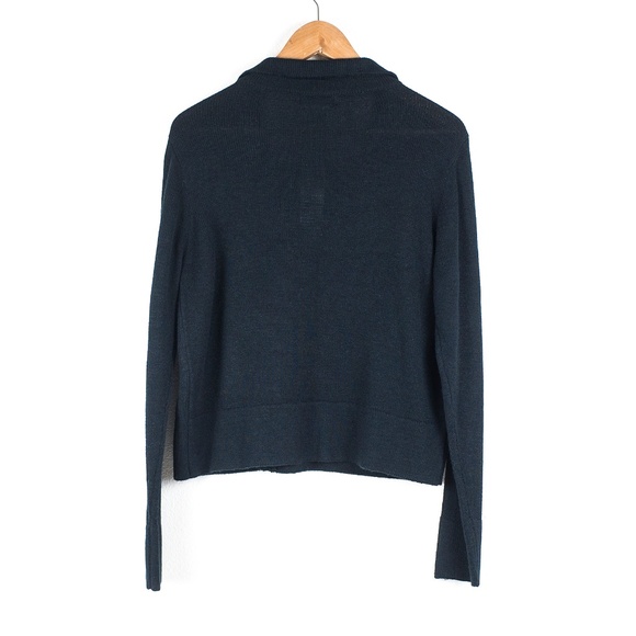 NEW Linda Lucia Moto Zip Black Cardigan Sweater L - Picture 3 of 5